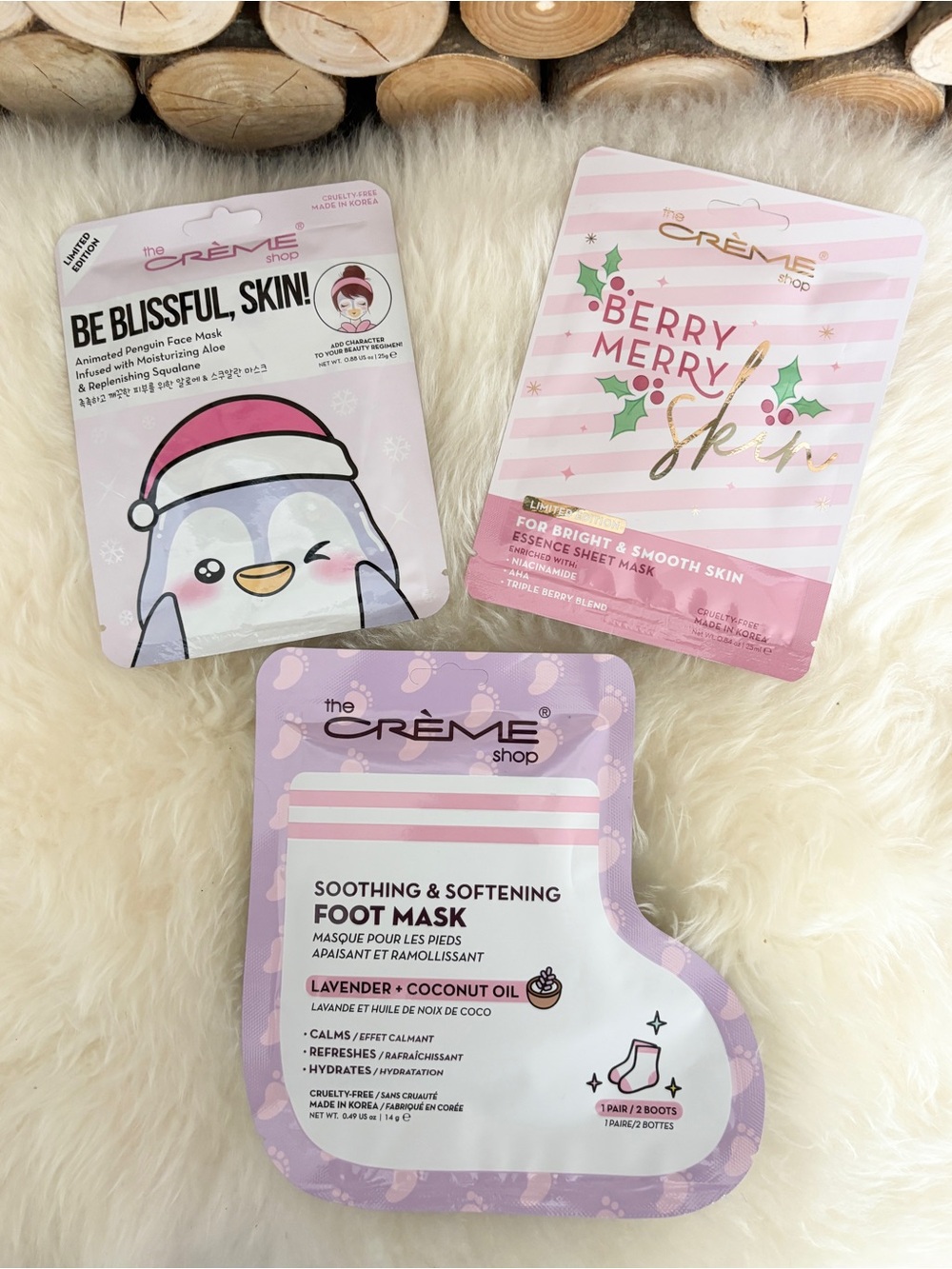 The Crème Shop Holiday Gift Bundle - Set of 3 Korean Skincare